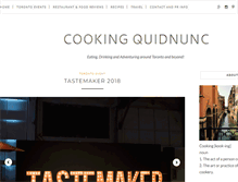 Tablet Screenshot of cookingquidnunc.com